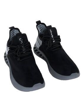 Akademiks Fit Fashion Sneakers Black White Size 9M